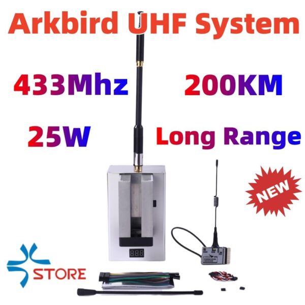 Arkbird UHF System - Over 200km 25W 433Mhz 10CH  Remote Range Extension Support FPV PIX PX4 SN FAST Flight Control - Bild 5