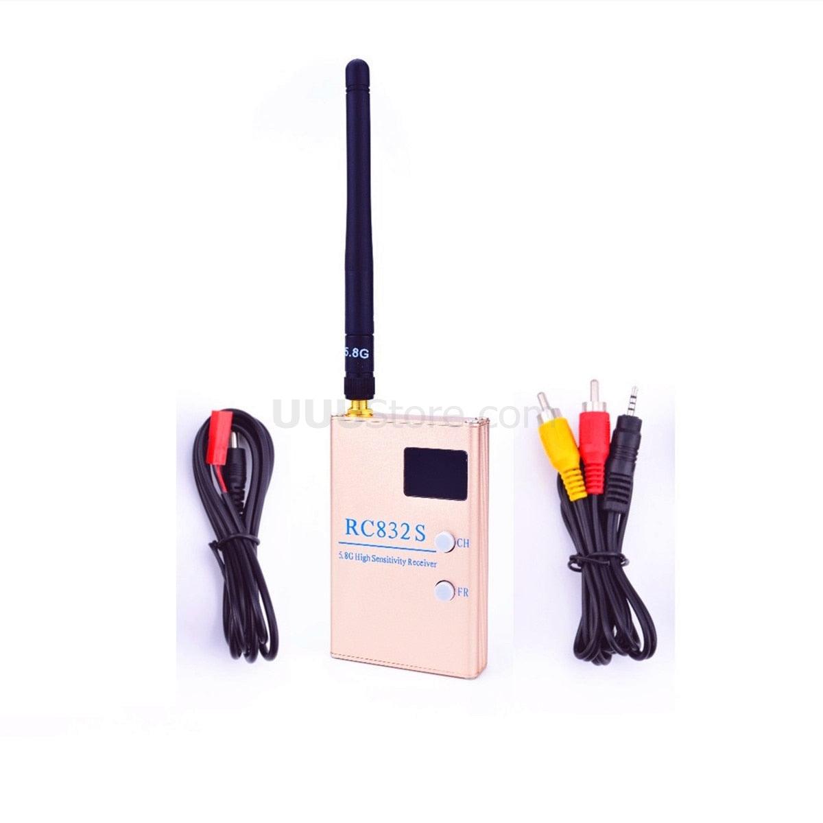 RC832S Receiver - FPV 5.8G 5.8GHz 48 Channels Video Receiver With A/V and Power Cables Same As RC832 RC832H For FPV Racing Drone 4 RC832S Receiver - FPV 5.8G 5.8GHz 48 Channels Video Receiver With A/V and Power Cables Same As RC832 RC832H For FPV Racing Drone - Image 4