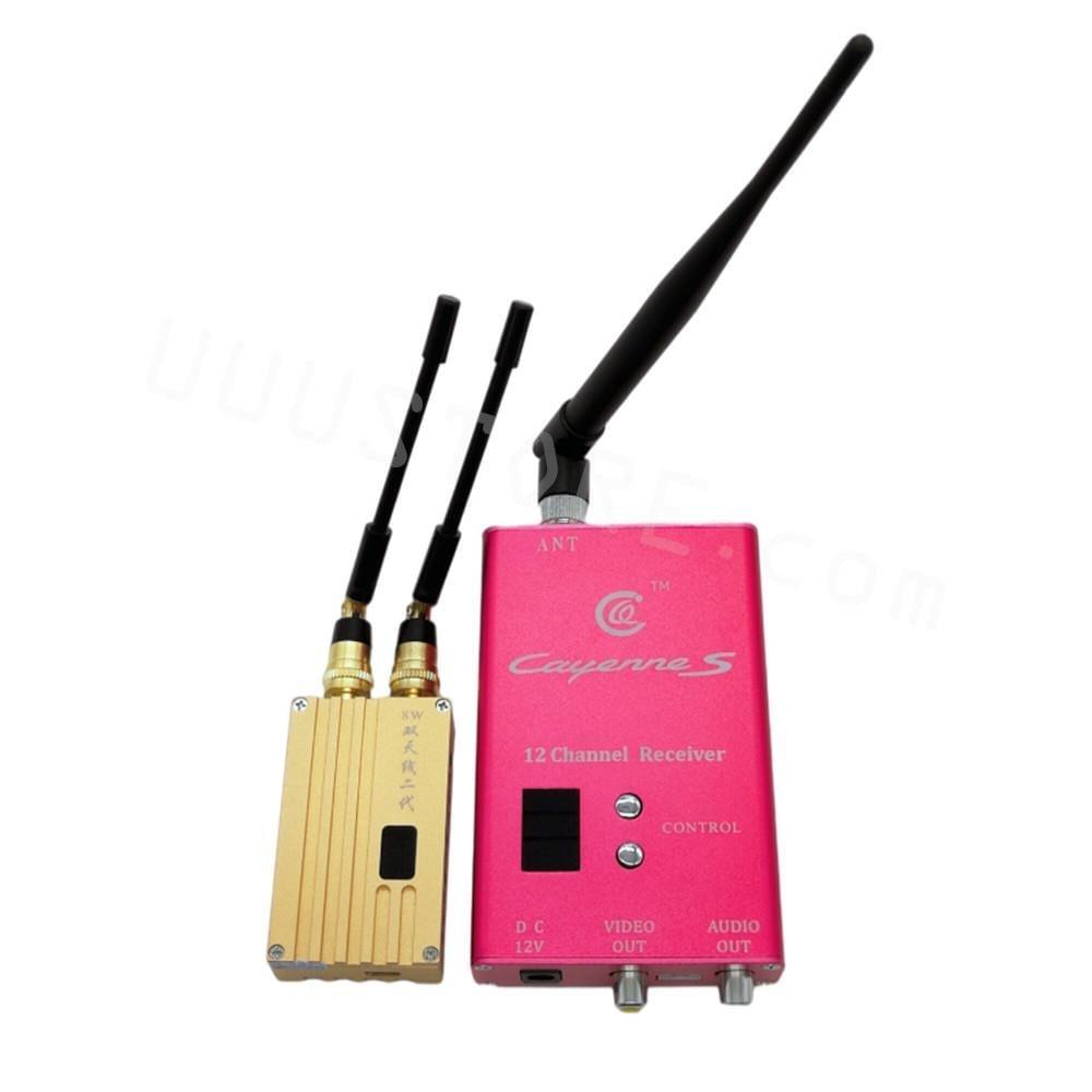 1.2G 8W 6CH VTX 12CH VRX - High Power Wireless Analog Video Transmitter 12CH Receiver FPV Transmission System for RC Models UAV Airplane FPV Drone 5 1.2G 8W 6CH VTX 12CH VRX - High Power Wireless Analog Video Transmitter 12CH Receiver FPV Transmission System for RC Models UAV Airplane FPV Drone - Image 5