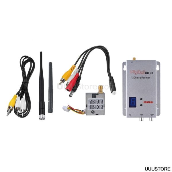 جهاز إرسال 1.2G 200mW 200mW - جهاز إرسال لاسلكي 8CH للصوت والفيديو FPV مع جهاز استقبال FPV 12CH FPV كومبو لطرازات الطائرات بدون طيار لسباق الطائرات بدون طيار RC FPV 10 1.2G 200mW Transmitter - Wireless 8CH Audio Video FPV Transmitter With 12CH FPV Receiver Combo For RC FPV Racing Drone Models - صورة 1.2G 200mW Transmitter - Wireless 8CH Audio Video FPV Transmitter With 12CH FPV Receiver Combo For RC FPV Racing Drone Models - صورة 10