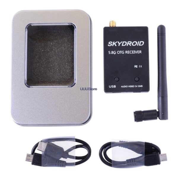 Skydroid Receiver OTG - UVC Single Control Mini FPV Receiver OTG 5.8G 150CH Channel Video Transmission Downlink Audio For Android phone — изображение 6