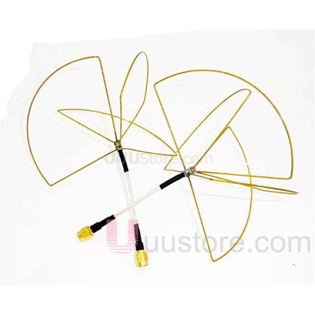 1.2G 1.2GHz Clover Leaf Antenna Circular Polarized SMA male for 1.2Ghz 1.3Ghz Video Transmitter Receiver LawMate Partom 1 1.2G 1.2GHz Clover Leaf Antenna Circular Polarized SMA male for 1.2Ghz 1.3Ghz Video Transmitter Receiver LawMate Partom