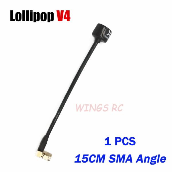 Foxeer Antenna Lollipop 4 V4 FPV Antenna 5.8G 2.6Dbi Stubby RHCP SMA RPSMA UFL Straight/Angle MMCX 7.2g For FPV RC Racing Drone — изображение 33