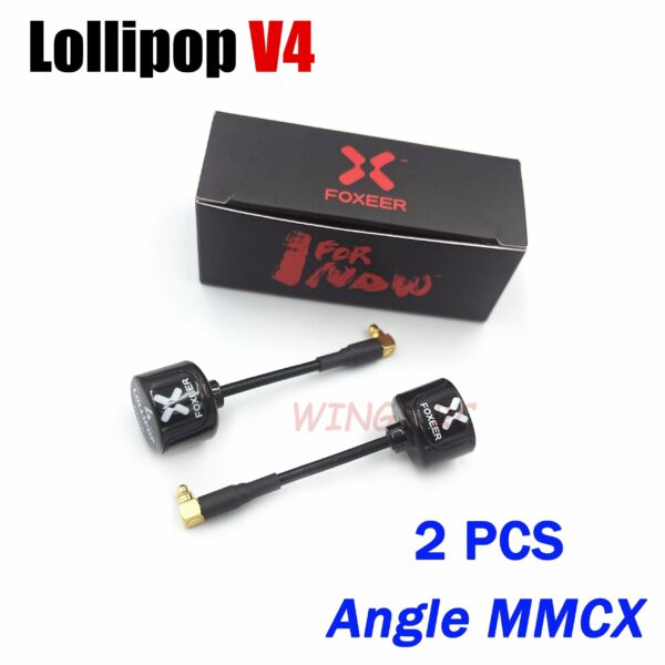 Foxeer Antenna Lollipop 4 V4 FPV Antenna 5.8G 2.6Dbi Stubby RHCP SMA RPSMA UFL Straight/Angle MMCX 7.2g For FPV RC Racing Drone — изображение 31