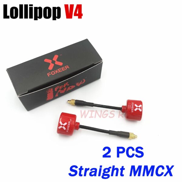 Foxeer Antenna Lollipop 4 V4 FPV Antenna 5.8G 2.6Dbi Stubby RHCP SMA RPSMA UFL Straight/Angle MMCX 7.2g For FPV RC Racing Drone — изображение 29