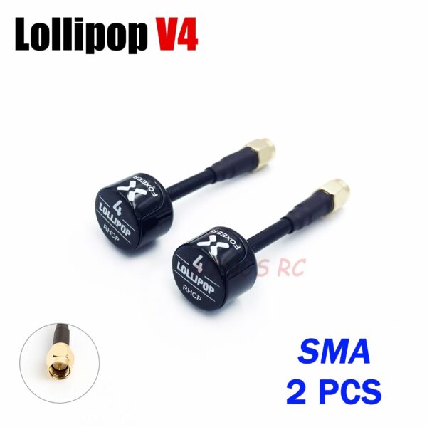 Foxeer Antenna Lollipop 4 V4 FPV Antenna 5.8G 2.6Dbi Stubby RHCP SMA RPSMA UFL Straight/Angle MMCX 7.2g For FPV RC Racing Drone — изображение 25