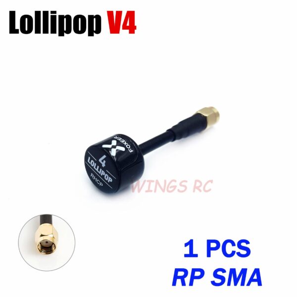 Foxeer Antenna Lollipop 4 V4 FPV Antenna 5.8G 2.6Dbi Stubby RHCP SMA RPSMA UFL Straight/Angle MMCX 7.2g For FPV RC Racing Drone — изображение 23