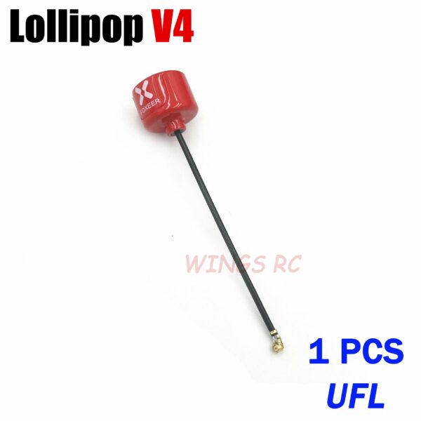 Foxeer Antenna Lollipop 4 V4 FPV Antenna 5.8G 2.6Dbi Stubby RHCP SMA RPSMA UFL Straight/Angle MMCX 7.2g For FPV RC Racing Drone — изображение 19