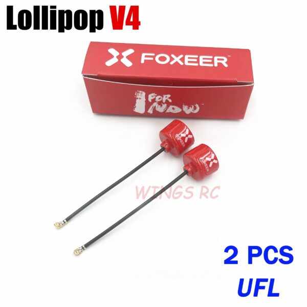 Foxeer Antenna Lollipop 4 V4 FPV Antenna 5.8G 2.6Dbi Stubby RHCP SMA RPSMA UFL Straight/Angle MMCX 7.2g For FPV RC Racing Drone — изображение 14