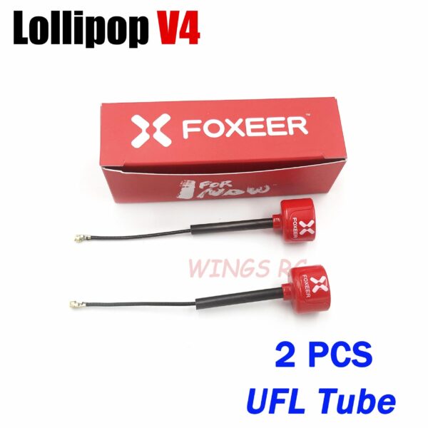 Foxeer Antenna Lollipop 4 V4 FPV Antenna 5.8G 2.6Dbi Stubby RHCP SMA RPSMA UFL Straight/Angle MMCX 7.2g For FPV RC Racing Drone — изображение 5
