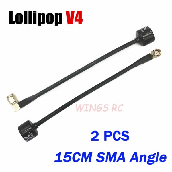 Foxeer Antenna Lollipop 4 V4 FPV Antenna 5.8G 2.6Dbi Stubby RHCP SMA RPSMA UFL Straight/Angle MMCX 7.2g For FPV RC Racing Drone — изображение 3