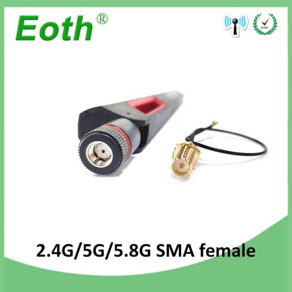eoth 2.4G wifi Antenna 5.8Ghz real 8dBi RP-SMA Dual Band 2.4g 5.8g Antena IOT aerial SMA female ufl./ IPX 1.13Pigtail ipex1Cable 9 eoth 2.4G wifi Antenna 5.8Ghz real 8dBi RP-SMA Dual Band 2.4g 5.8g Antena IOT aerial SMA female ufl./ IPX 1.13Pigtail ipex1Cable — изображение 9