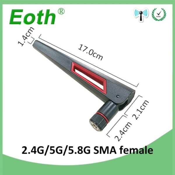 eoth 2.4G wifi Antenna 5.8Ghz real 8dBi RP-SMA Dual Band 2.4g 5.8g Antena IOT aerial SMA female ufl./ IPX 1.13Pigtail ipex1Cable 6 eoth 2.4G wifi Antenna 5.8Ghz real 8dBi RP-SMA Dual Band 2.4g 5.8g Antena IOT aerial SMA female ufl./ IPX 1.13Pigtail ipex1Cable — изображение 6