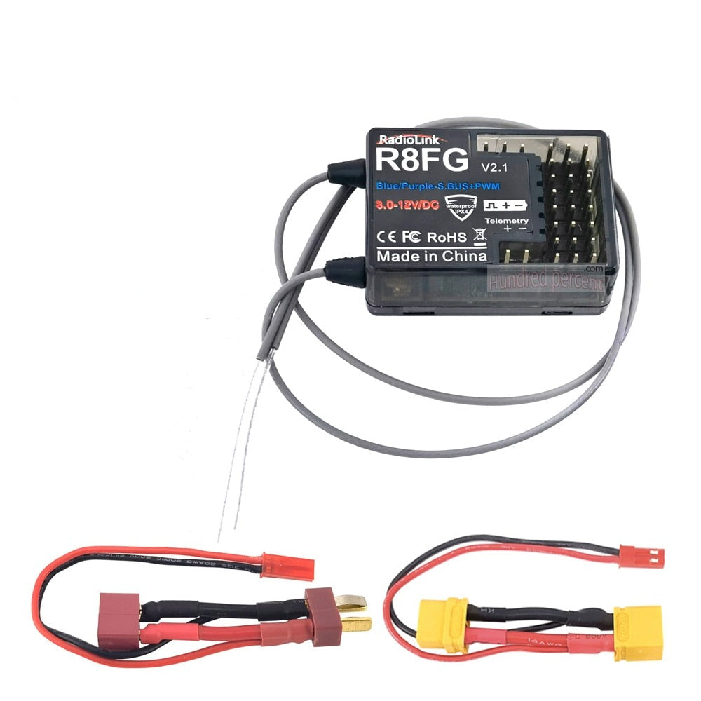 RadioLink R8FG 2.4GHz 8CH Dual Antenna Reciever High Voltage Integrated Gyro Version For Radiolinks RC6GS RC8X RC Transmitter 1 RadioLink R8FG 2.4GHz 8CH Dual Antenna Reciever High Voltage Integrated Gyro Version For Radiolinks RC6GS RC8X RC Transmitter