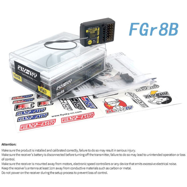 FlySky FGr8B - 2.4GHz 8CH AFHDS 3 PWM/PPM/i-bus Output Micro RC Receiver for PL18 NB4/Lite RC Car Boat FPV Racing Drone Parts 5 FlySky FGr8B - 2.4GHz 8CH AFHDS 3 PWM/PPM/i-bus Output Micro RC Receiver for PL18 NB4/Lite RC Car Boat FPV Racing Drone Parts - Image 5