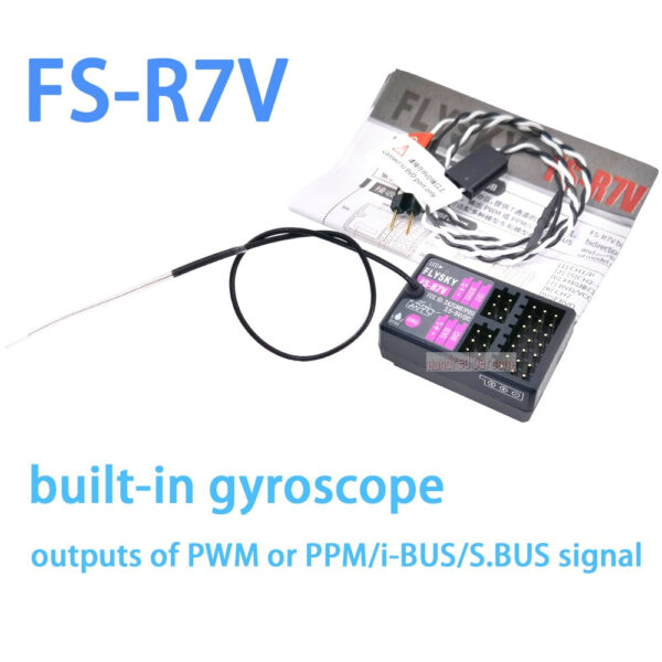 FLYSKY FS-R7V R7V - 2.4G Gyroscope 7CH ANT Protocol PWM Output RSSI Mini Receiver for FS-G7P Transmitter RC Car Boat DIY Parts - Image 3
