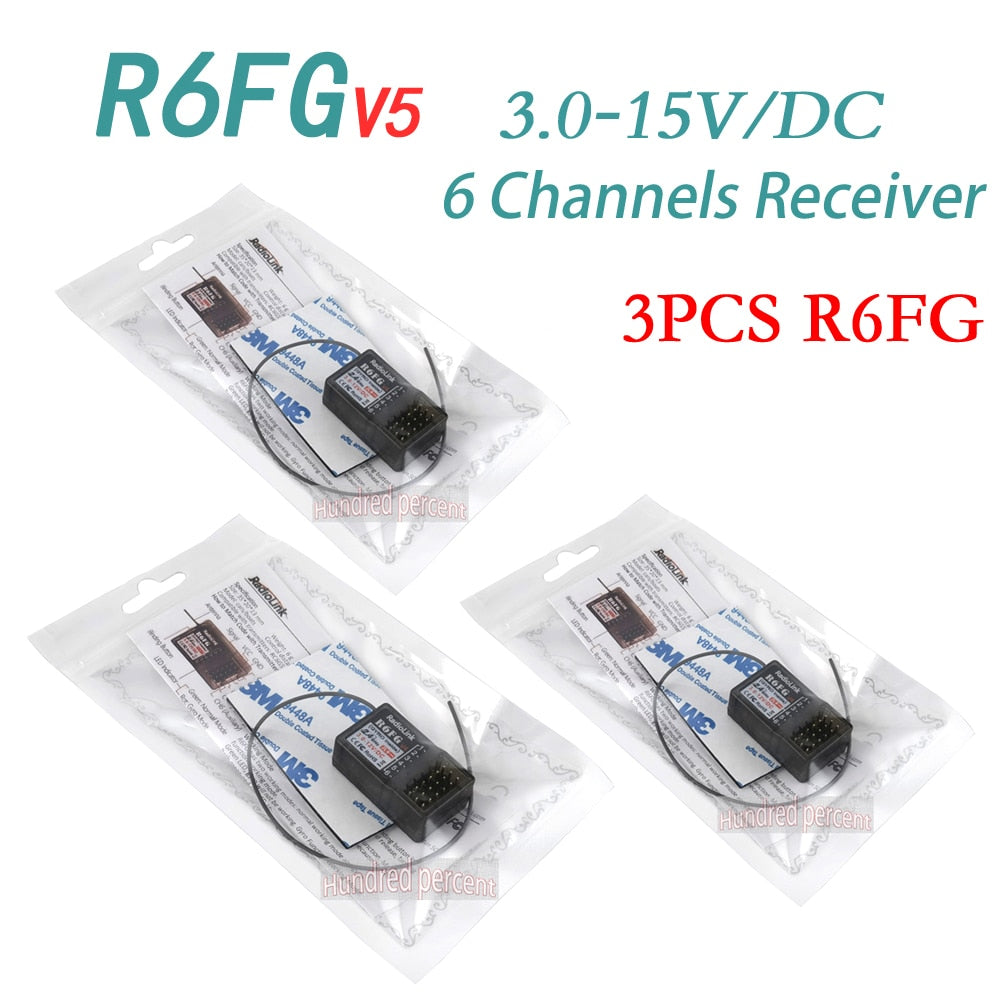 Radiolink RC Receiver R6FG - 6 Channel 2.4G HV Servo RX with Gyro Long Range Control for RC Car Boat Transmitter RC4GS V2/RC6GS V3 3 Radiolink RC Receiver R6FG - 6 Channel 2.4G HV Servo RX with Gyro Long Range Control for RC Car Boat Transmitter RC4GS V2/RC6GS V3 — изображение 3