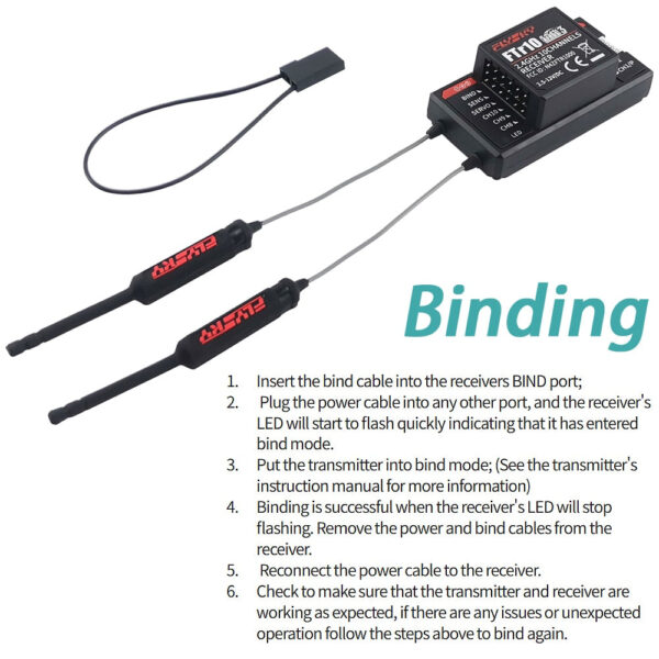 FlySky FTr10 2.4G 10CH Two-Way Dual Antenna PPM/IBUS AFHDS3 Mini Receiver for Fly-Sky PL18 FPV Racing Drone RC Part 3 FlySky FTr10 2.4G 10CH Two-Way Dual Antenna PPM/IBUS AFHDS3 Mini Receiver for Fly-Sky PL18 FPV Racing Drone RC Part - Image 3