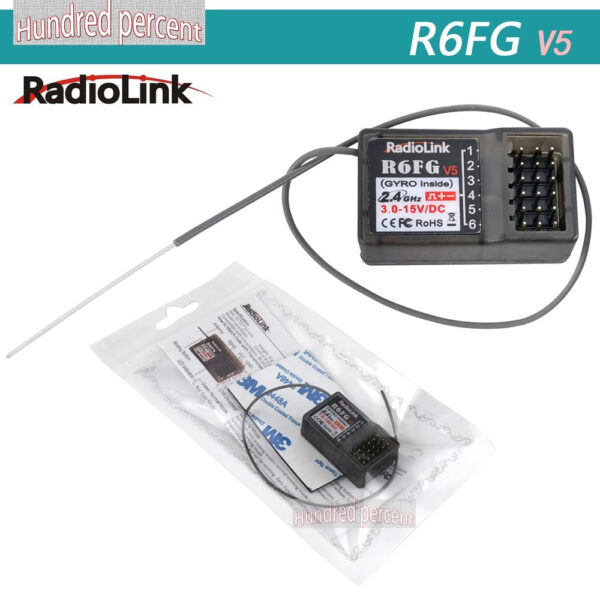 Radiolink 2.4GHz 6CH Receiver - Gyro Inside for RC4GS/R6FG V5 Transmitter R7FG V1.4 R6F V4 R4FMG V2.0 R8FG 7 Channels RCC6GS V3 7 Radiolink 2.4GHz 6CH Receiver - Gyro Inside for RC4GS/R6FG V5 Transmitter R7FG V1.4 R6F V4 R4FMG V2.0 R8FG 7 Channels RCC6GS V3 - صورة Radiolink 2.4GHz 6CH Receiver - Gyro Inside for RC4GS/R6FG V5 Transmitter R7FG V1.4 R6F V4 R4FMG V2.0 R8FG 7 Channels RCC6GS V3 - صورة 7