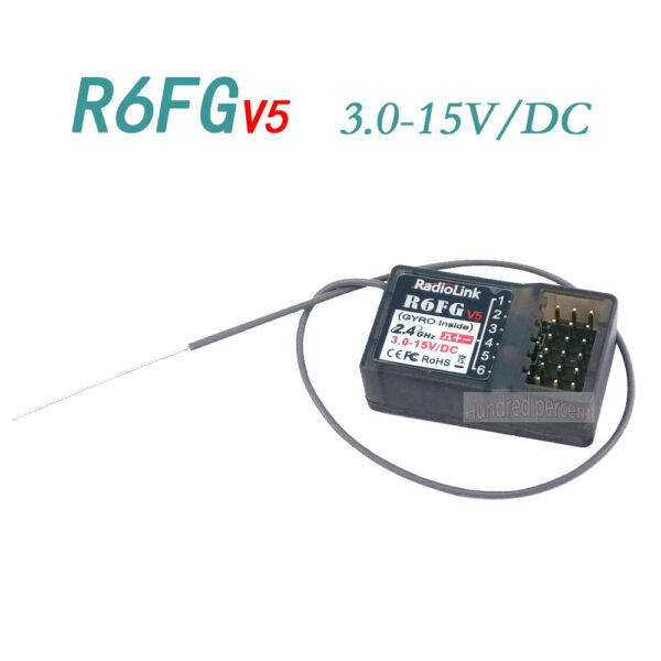 Radiolink 2.4GHz 6CH Receiver - Gyro Inside for RC4GS/R6FG V5 Transmitter R7FG V1.4 R6F V4 R4FMG V2.0 R8FG 7 Channels RCC6GS V3 5 Radiolink 2.4GHz 6CH Receiver - Gyro Inside for RC4GS/R6FG V5 Transmitter R7FG V1.4 R6F V4 R4FMG V2.0 R8FG 7 Channels RCC6GS V3 - صورة Radiolink 2.4GHz 6CH Receiver - Gyro Inside for RC4GS/R6FG V5 Transmitter R7FG V1.4 R6F V4 R4FMG V2.0 R8FG 7 Channels RCC6GS V3 - صورة 5