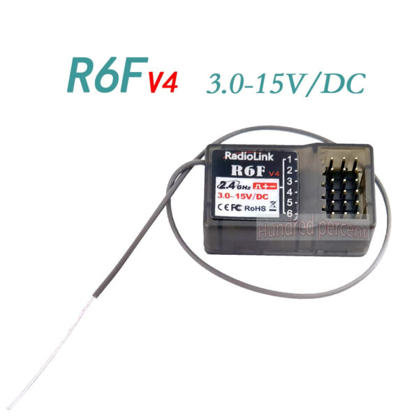 Radiolink 2.4GHz 6CH Receiver - Gyro Inside for RC4GS/R6FG V5 Transmitter R7FG V1.4 R6F V4 R4FMG V2.0 R8FG 7 Channels RCC6GS V3 3 Radiolink 2.4GHz 6CH Receiver - Gyro Inside for RC4GS/R6FG V5 Transmitter R7FG V1.4 R6F V4 R4FMG V2.0 R8FG 7 Channels RCC6GS V3 - صورة Radiolink 2.4GHz 6CH Receiver - Gyro Inside for RC4GS/R6FG V5 Transmitter R7FG V1.4 R6F V4 R4FMG V2.0 R8FG 7 Channels RCC6GS V3 - صورة 3