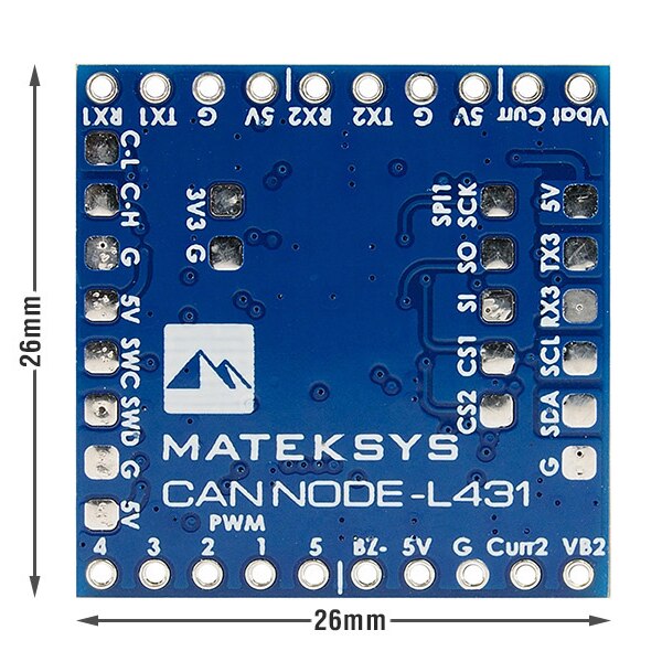 MATEK Mateksys AP_PERIPH CAN NODE L431 2 MATEK Mateksys AP_PERIPH CAN NODE L431 — изображение 2