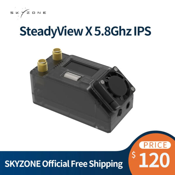 SKYZONE SteadyView X - 5.8Ghz IPS Screen Receiver Module Shuttle Wheel Control High Sensitivity Receiver 3 SKYZONE SteadyView X - 5.8Ghz IPS Screen Receiver Module Shuttle Wheel Control High Sensitivity Receiver — изображение 3