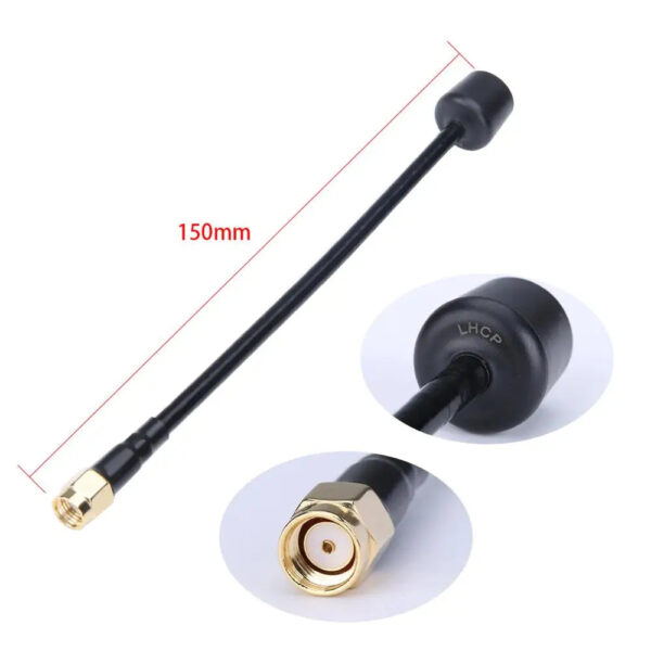 2pcs iFlight Albatross 5.8GHz 3Dbi 5000-6000MHz 150mm RHCP / LHCP RP-SMA / SMA FPV Antenna for FPV drone part — изображение 9
