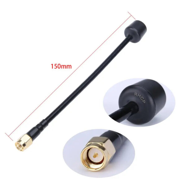 2pcs iFlight Albatross 5.8GHz 3Dbi 5000-6000MHz 150mm RHCP / LHCP RP-SMA / SMA FPV Antenna for FPV drone part — изображение 7