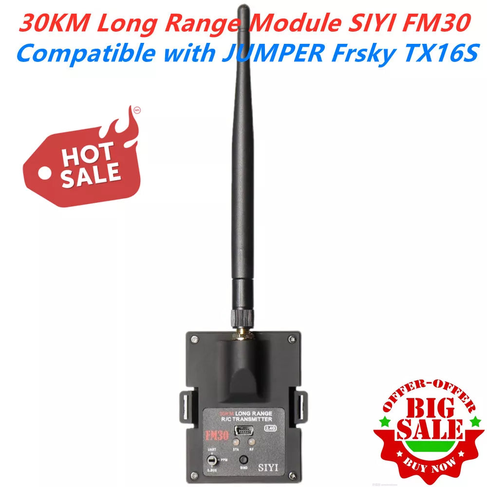 30KM Long Range SIYI FM30 Radio Module - with Datalink Telemetry Bluetooth Receiver OpenTX Racing Drones 2.4G FM30 Transmitter 3 30KM Long Range SIYI FM30 Radio Module - with Datalink Telemetry Bluetooth Receiver OpenTX Racing Drones 2.4G FM30 Transmitter - Image 3