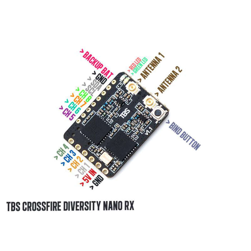 TBS Crossfire Diversity Nano - Long Range Receiver for FPV Drone 2 TBS Crossfire Diversity Nano - Long Range Receiver for FPV Drone - Image 2
