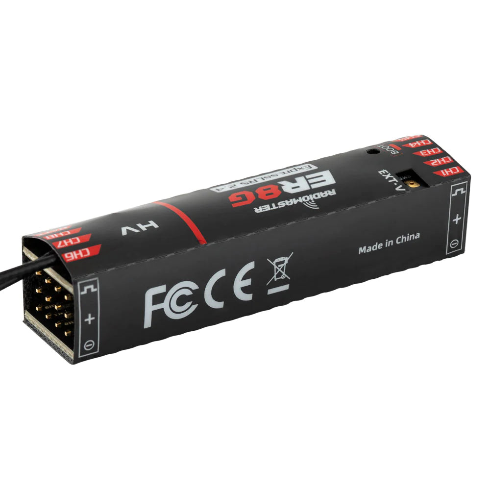 RadioMaster ER8G & ER8GV 2.4GHz ELRS PWM Receiver - Designed For Glider Airplane and Fixed-Wing Aircraft Drone 3 RadioMaster ER8G & ER8GV 2.4GHz ELRS PWM Receiver - Designed For Glider Airplane and Fixed-Wing Aircraft Drone - Image 3
