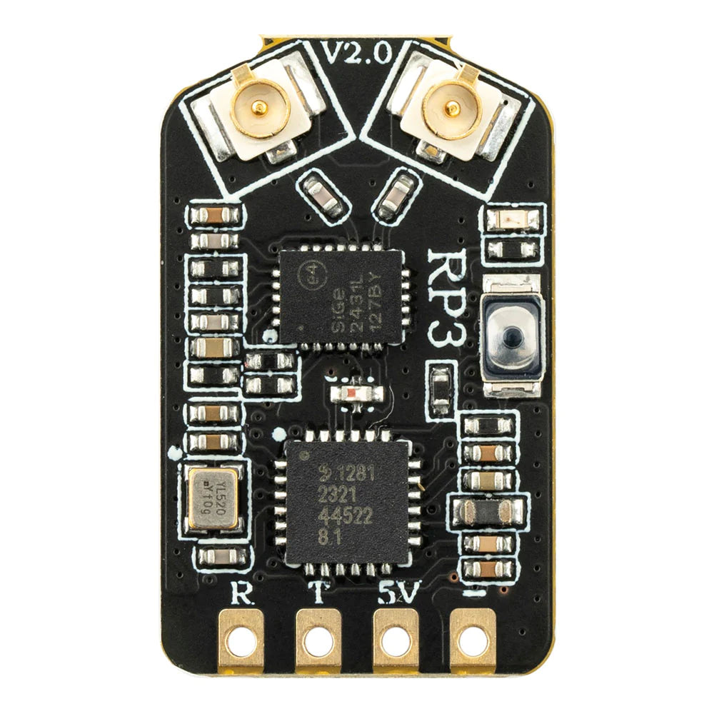 RadioMaster RP3 V2 ExpressLRS 2.4ghz Nano Receiver - With Built-in TCXO Oscillator, Dual Antenna Suitable for Whoops FPV Drone, Fixed-Wing Airplane 2 RadioMaster RP3 V2 ExpressLRS 2.4ghz Nano Receiver - With Built-in TCXO Oscillator, Dual Antenna Suitable for Whoops FPV Drone, Fixed-Wing Airplane - Image 2