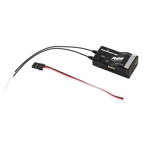 RadioMaster R88 V2 Receiver - 2.4GHZ 8 Channel PWM/Sbus 1KM Range Suitable for Drone, RC Models 5 RadioMaster R88 V2 Receiver - 2.4GHZ 8 Channel PWM/Sbus 1KM Range Suitable for Drone, RC Models - صورة RadioMaster R88 V2 Receiver - 2.4GHZ 8 Channel PWM/Sbus 1KM Range Suitable for Drone, RC Models - صورة 5