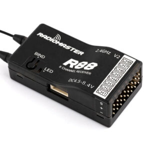 RadioMaster R88 V2 Receiver - 2.4GHZ 8 Channel PWM/Sbus 1KM Range Suitable for Drone, RC Models