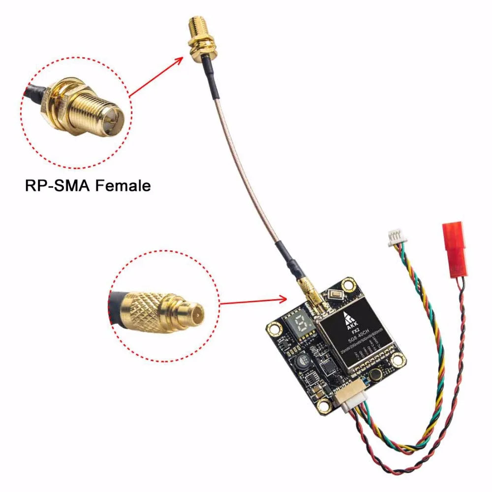 AKK FX2-ultimate/FX2 5.8GHz VTX - 25mW/200mW/600mW/1200mW Support OSD Configuring Upgraded Long Range Version 8 AKK FX2-ultimate/FX2 5.8GHz VTX - 25mW/200mW/600mW/1200mW Support OSD Configuring Upgraded Long Range Version — изображение 8
