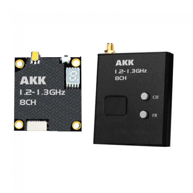 AKK 1.2GHz/1.3GHz Video Transmitter and Receiver - 8 Channels 1.2W 1.6W 2W 2.5W 3W VTX VRX 1 AKK 1.2GHz/1.3GHz Video Transmitter and Receiver - 8 Channels 1.2W 1.6W 2W 2.5W 3W VTX VRX