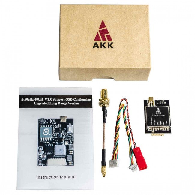 AKK X2-ultimate VTX - 5.8GHZ 25mW/200mW/600mW/1200mW Switchable 2-6S OSD Betaflight, Smart Audio, MMCX FPV Transmitter 7 AKK X2-ultimate VTX - 5.8GHZ 25mW/200mW/600mW/1200mW Switchable 2-6S OSD Betaflight, Smart Audio, MMCX FPV Transmitter - Image 7