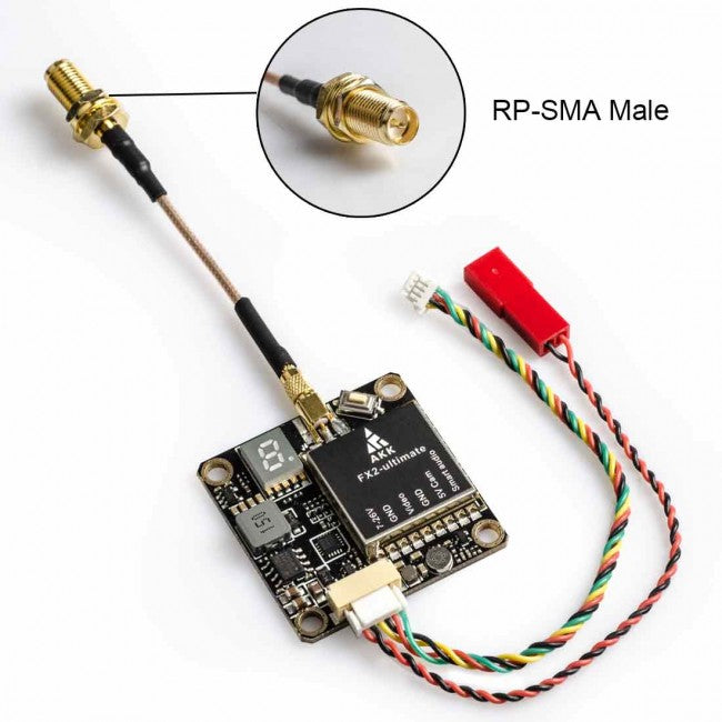 AKK FX2-ultimate VTX(US Version) - 5.8G 25mW/200mW/600mW/1000mW Switchable 2-6S FPV Transmitter Support OSD, Betaflight, Smart Audio, MMCX — изображение 3