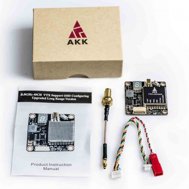 AKK FX2-ultimate VTX (International Version) - 5.8GHZ 25mW/200mW/600mW/1200mW Power Wwitchable Video Transmitter 2-6S,OSD,Betaflight,Smart Audio, MMCX 2 AKK FX2-ultimate VTX (International Version) - 5.8GHZ 25mW/200mW/600mW/1200mW Power Wwitchable Video Transmitter 2-6S,OSD,Betaflight,Smart Audio, MMCX — изображение 2