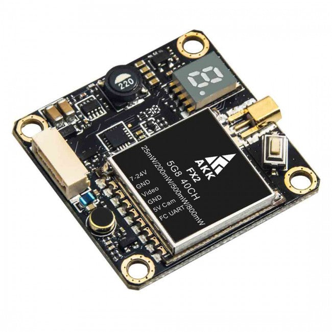 AKK FX2 VTX - 5.8Ghz 40CH 25mW/200mW/500mW/800mW Switchable FPV Video Transmitter support Betaflight OSD 2 AKK FX2 VTX - 5.8Ghz 40CH 25mW/200mW/500mW/800mW Switchable FPV Video Transmitter support Betaflight OSD — изображение 2