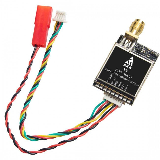 AKK X2 FPV VTX - 5.8Ghz 37CH 25mW/200mW/500mW/800mW Switchable FPV Video Transmitter Work with Betaflight OSD FC 3 AKK X2 FPV VTX - 5.8Ghz 37CH 25mW/200mW/500mW/800mW Switchable FPV Video Transmitter Work with Betaflight OSD FC — изображение 3