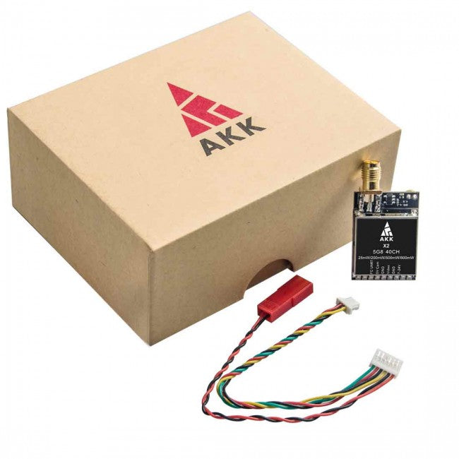 AKK X2 FPV VTX - 5.8Ghz 37CH 25mW/200mW/500mW/800mW Switchable FPV Video Transmitter Work with Betaflight OSD FC 2 AKK X2 FPV VTX - 5.8Ghz 37CH 25mW/200mW/500mW/800mW Switchable FPV Video Transmitter Work with Betaflight OSD FC — изображение 2