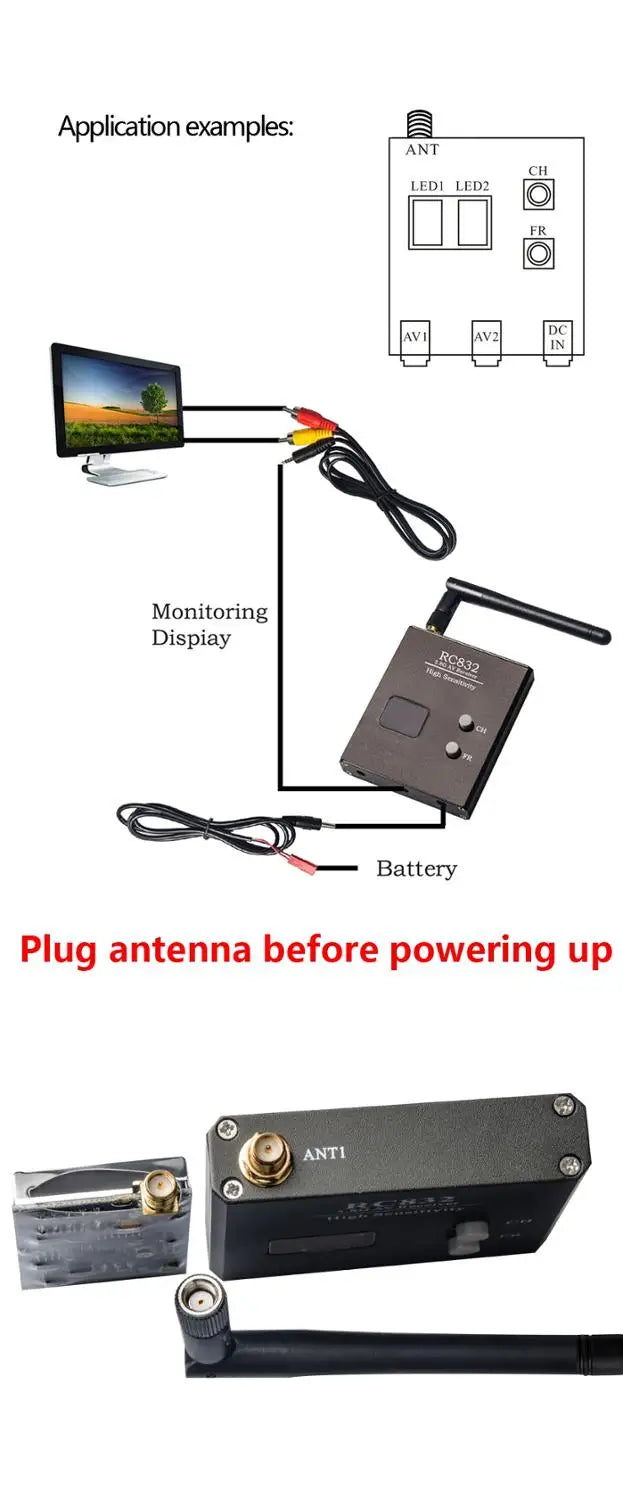 AKK TS832 VTX +RC832 VRX - 5.8G FPV 2000M Range Audio Video Transmitter and Receiver for FPV Drone 5 AKK TS832 VTX +RC832 VRX - 5.8G FPV 2000M Range Audio Video Transmitter and Receiver for FPV Drone - Image 5