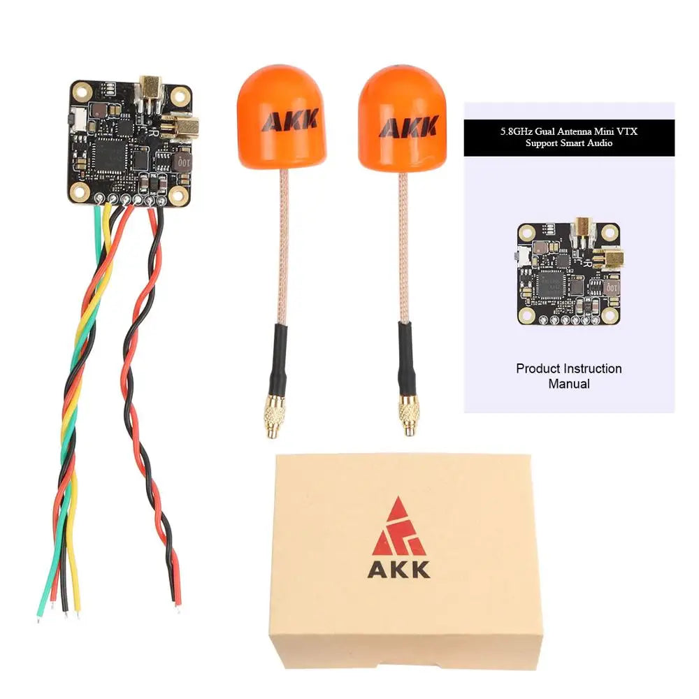AKK K1919 New Era Dual Antenna VTX - 5.8G 40CH 25mW 50mW 200mW 400mW Video Transmitter Support both Smart Audio and Tramp Free Antennas FPV System 5 AKK K1919 New Era Dual Antenna VTX - 5.8G 40CH 25mW 50mW 200mW 400mW Video Transmitter Support both Smart Audio and Tramp Free Antennas FPV System - Image 5