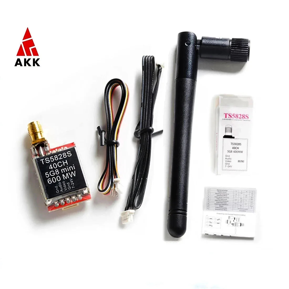 AKK TS5823L/TS5828L VTX - 5.8G FPV Audio Video Transmitter RP-SMA Female for Mini FPV Quadcopter 5 AKK TS5823L/TS5828L VTX - 5.8G FPV Audio Video Transmitter RP-SMA Female for Mini FPV Quadcopter - Image 5