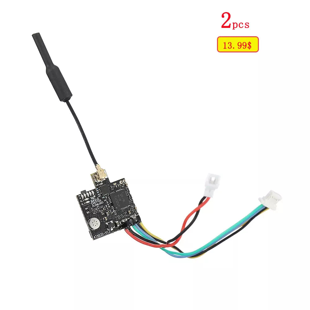 2PCS AKK Eachine AX03 VTX - 5.8GHz 40CH 25mW/50mw/200mW Switchable FPV Transmitter Smart Audio With Microphone for RC Drone 2 2PCS AKK Eachine AX03 VTX - 5.8GHz 40CH 25mW/50mw/200mW Switchable FPV Transmitter Smart Audio With Microphone for RC Drone — изображение 2