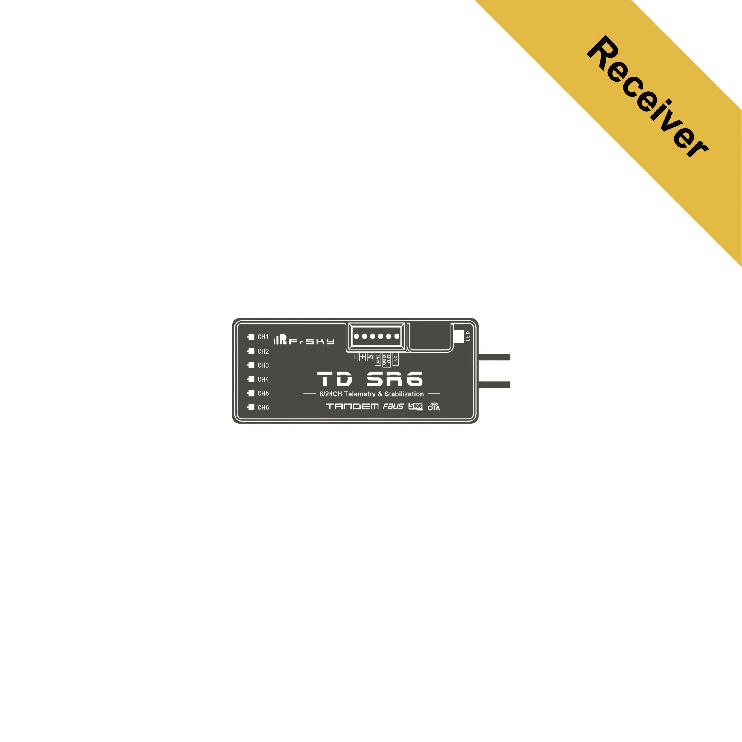 FrSky TD SR6 Receiver - 2.4Ghz And 900Mhz Dual-band Offers 6 PWM Channel Outputs 16CH / 24CH mode FPV Drone Receiver 2 FrSky TD SR6 Receiver - 2.4Ghz And 900Mhz Dual-band Offers 6 PWM Channel Outputs 16CH / 24CH mode FPV Drone Receiver - Image 2