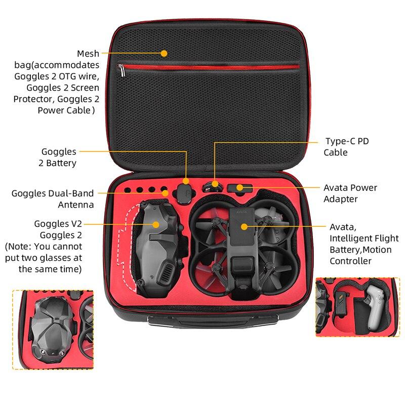 Storage Bag for DJI Avata - Carrying Case Portable Handbag Shoulder Bag Outdoor Travel Bag for DJI Avata Drone Accessories 6 Storage Bag for DJI Avata - Carrying Case Portable Handbag Shoulder Bag Outdoor Travel Bag for DJI Avata Drone Accessories - Image 6