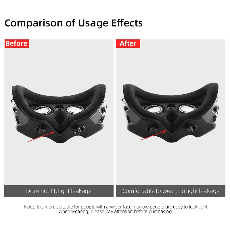 Comfortable Sponge Mask for DJI AVATA Goggles 2 - Flight Glasses Prevent Light Leakage non-slip Eye Mask Avata Drone Accessories 6 Comfortable Sponge Mask for DJI AVATA Goggles 2 - Flight Glasses Prevent Light Leakage non-slip Eye Mask Avata Drone Accessories - Image 6
